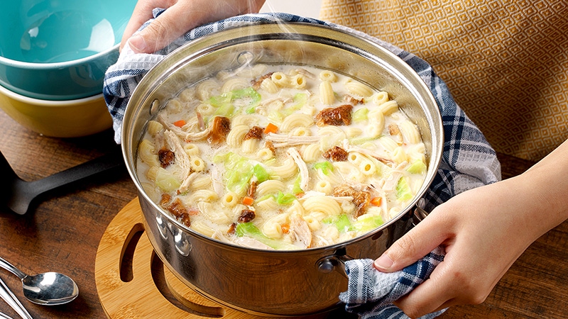 Sopas with Lechong Manok