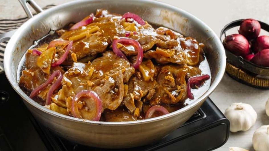 Bistek-Style Pork Steak Recipe