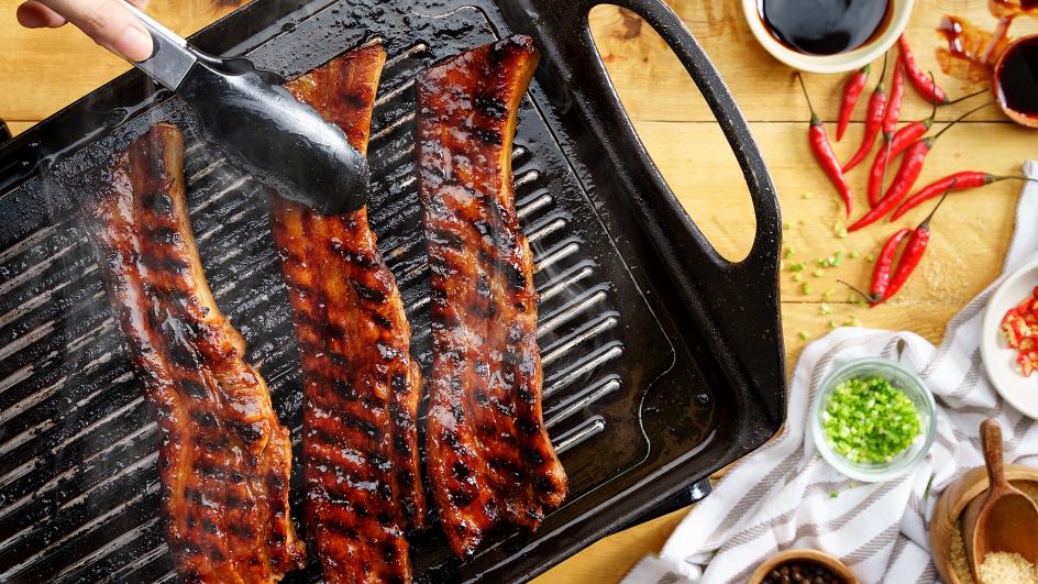 Grilled Pork Belly with Oyster Sauce