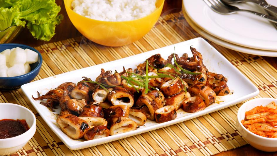 Korean-Inspired Grilled Squid Recipe