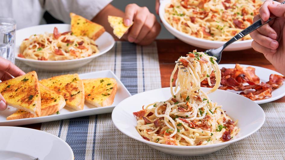 Bacon Loaded Carbonara