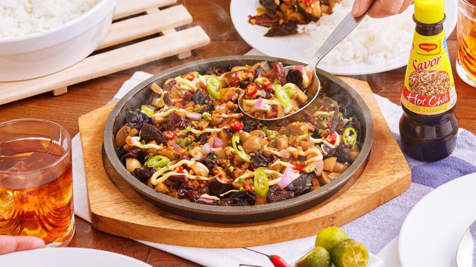 Savorventure Mushroom Sisig