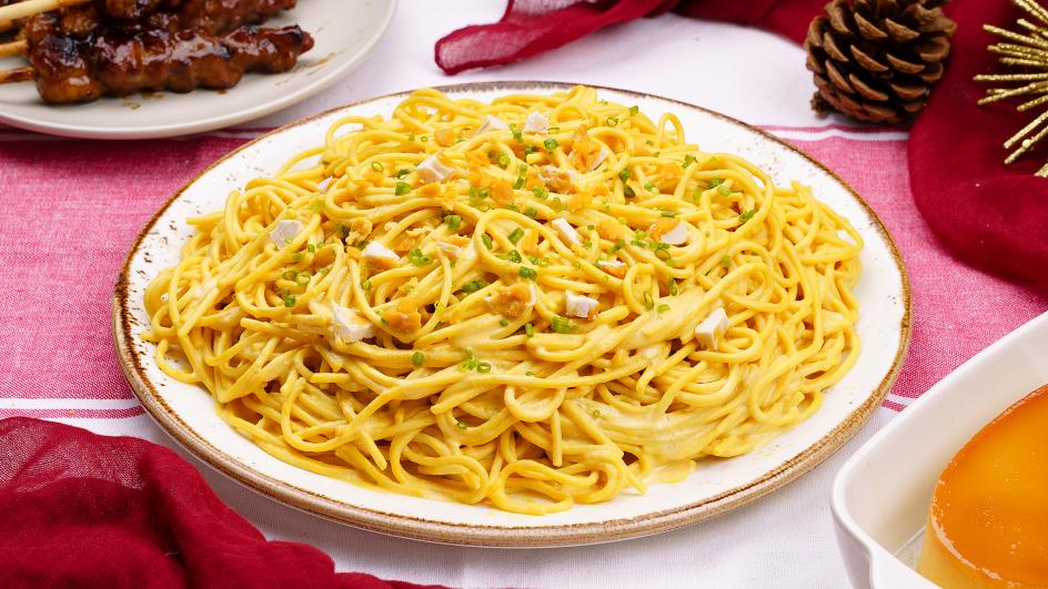 Creamy Salted Egg Spaghetti