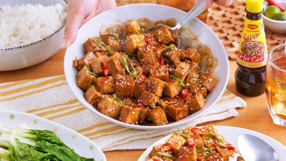 Savorventure Honey-Garlic Tofu