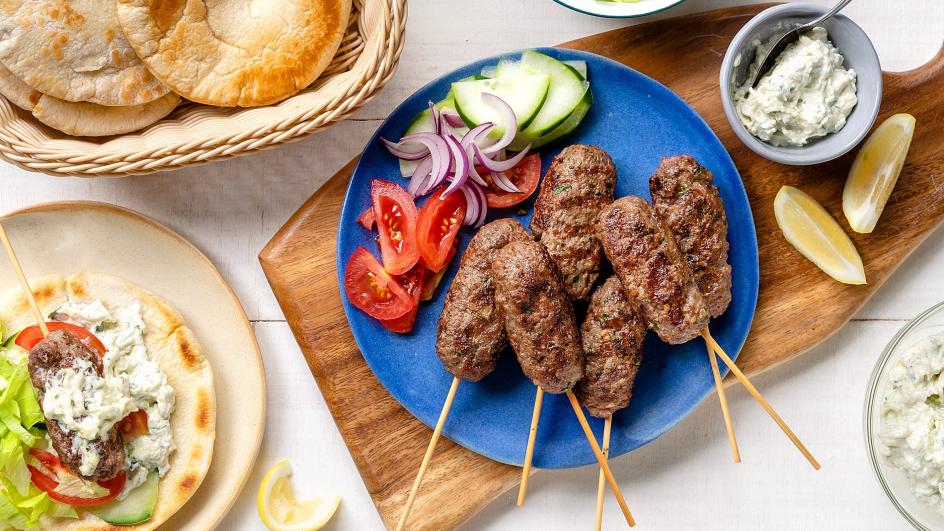 Beef Kofta With Creamy Tzatziki Recipe