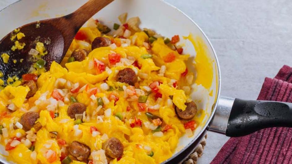 Scrambled Egg with Sausage
