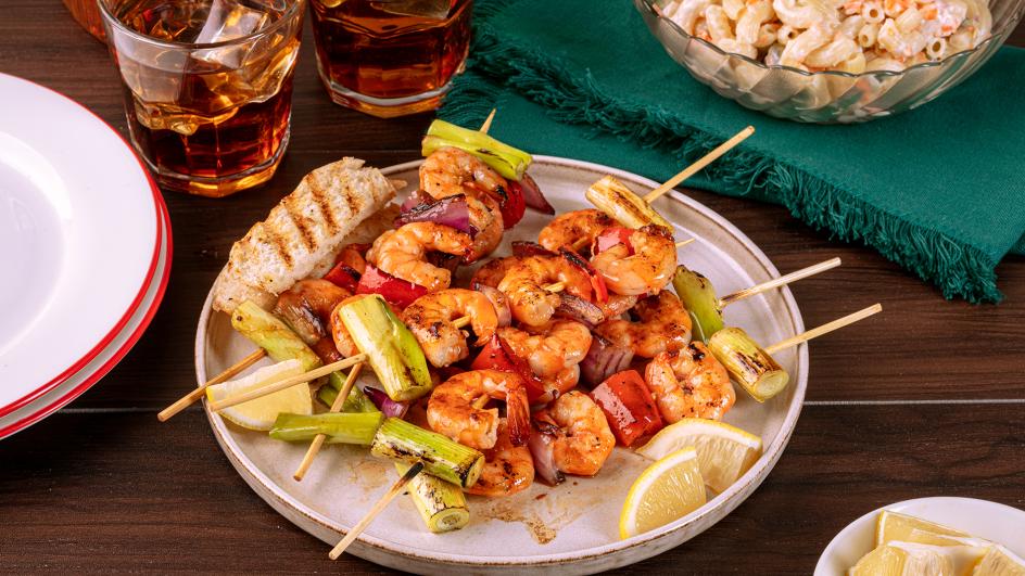 Shrimp and Vegetables Skewer Recipe