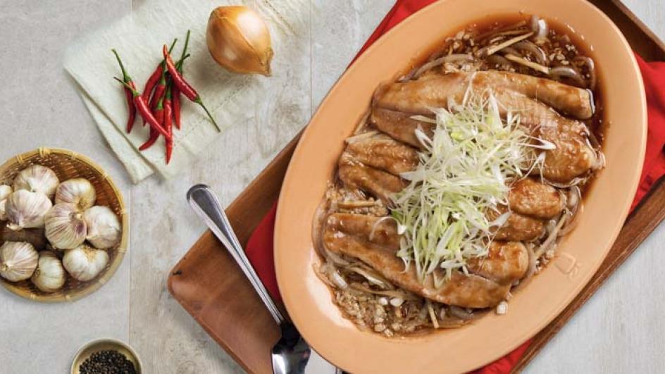 Oyster Steamed Fish with Oyster sauce