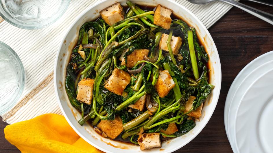 Oyster Kangkong with Tofu Recipe