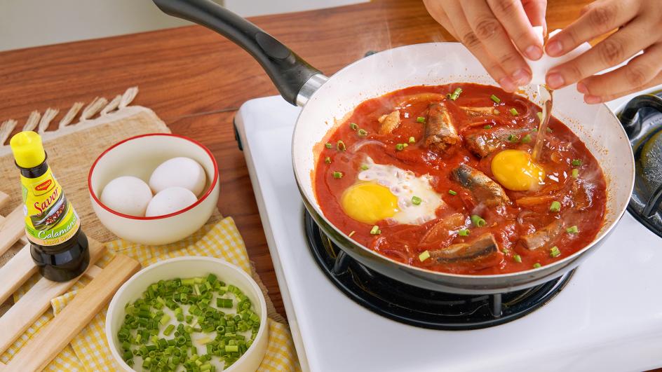 Ginisang Sardinas with Egg