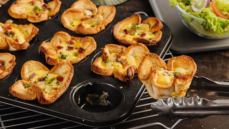 Easy Bacon and Onion Tartlets Recipe
