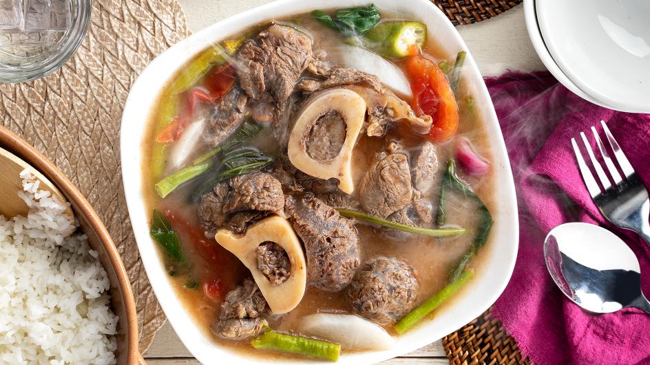 Sinigang na Bulalo with Gabi