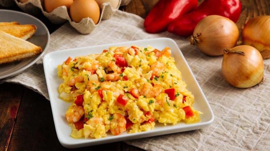 Scrambled Egg with Shrimp