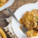 Pork Steak in Mushroom Sauce
