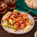 Shrimp and Vegetables Skewer Recipe