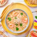 Tom Yam with Shrimp and Coconut