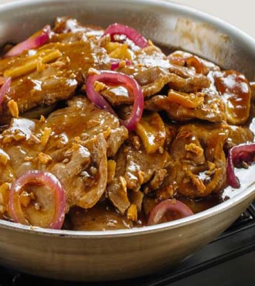 Bistek-Style Pork Steak Main