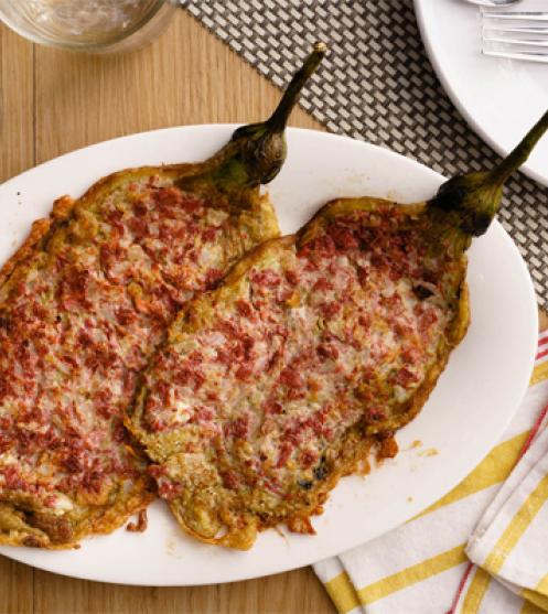 Tortang Talong at Corned Beef