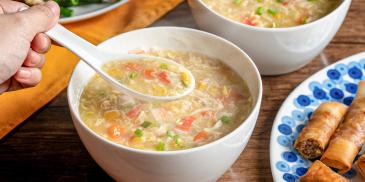 Chinese-Style Crab and Vegetable Soup
