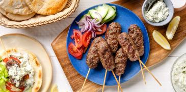 Beef Kofta With Creamy Tzatziki Recipe