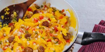 Scrambled Egg with Sausage