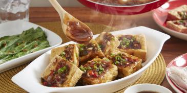 Tokwa Steaks with Oyster Sauce