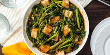 Oyster Kangkong with Tofu Recipe